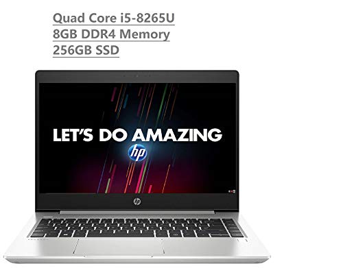 2019 HP Probook 440 G6 14″ HD Business Laptop (Intel Quad-Core i5-8265U, 8GB DDR4 Memory, 256GB SSD) Backlit, Type-C, HDMI, RJ45, Natural Silver, Windows 10 Pro Professional
