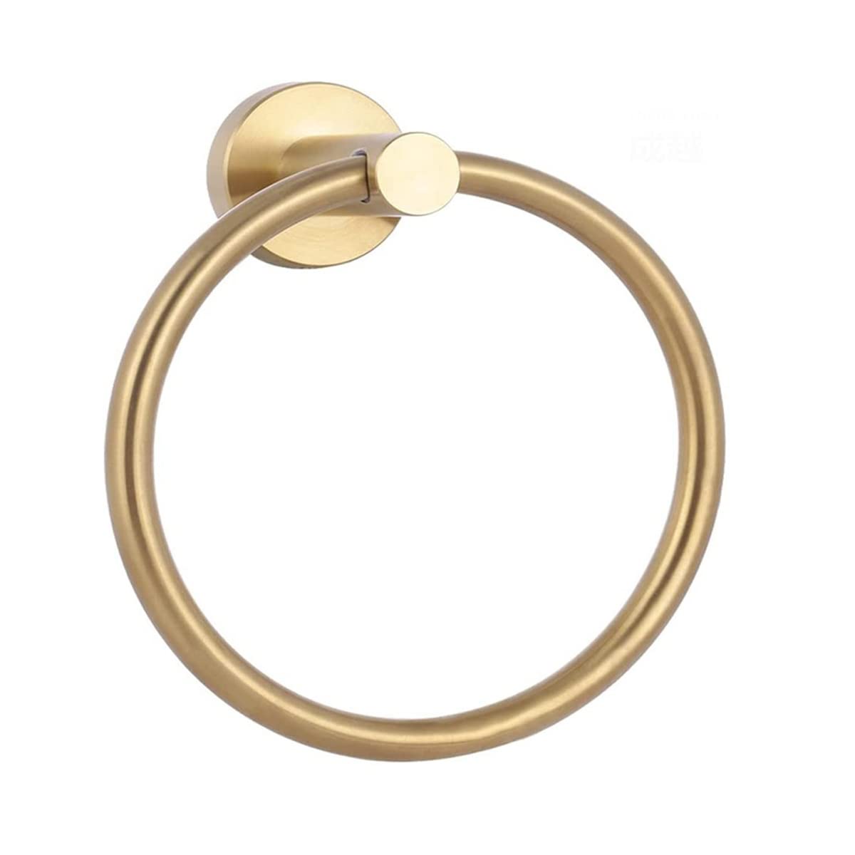 WANGCL Brushed Towel Ring Hand Towel Holder Stainless Steel Simple Round Towel Hanger for Contemporary Bathroom Farmhouse Kitchen Organizer Wall Mounted（Gold）