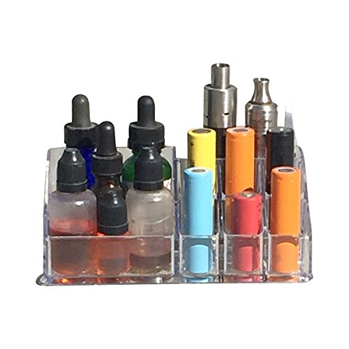 Vaporizer Kit Storage Organizer Crystal Clear Acrylic Vape Stand for