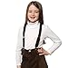 HOLD'EM Suspenders for Kids - 1 Inch Suspender Perfect for Tuxedo - Brown (22