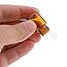 Wowlife Amber Glass Vials 5/8 dram 2ml Bottles Amber Glass Essential Oil Bottle with Orifice Reducer and Cap - Pack of 12/24/48 (12 Pcs)