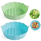 BTSHOW Air Fryer Silicone Liners 8 INCH 2
