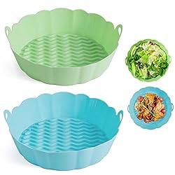 BTSHOW Air Fryer Silicone Liners 8 INCH 2
