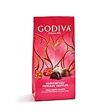 Godiva Chocolatier Valentine's Day Individually Wrapped Milk and Dark Chocolate Truffles Gift Bag