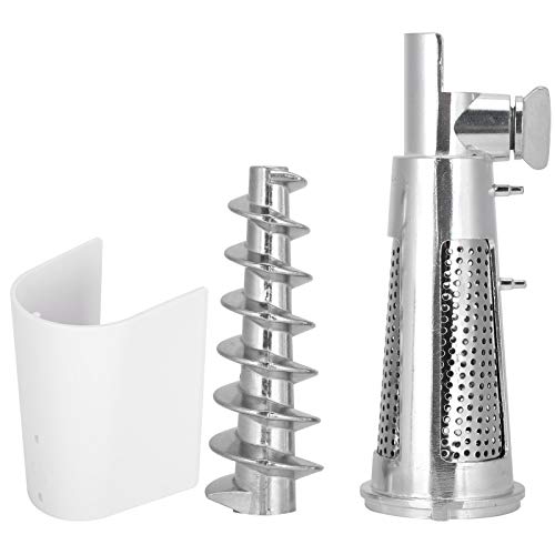 Fruit & Vegetable Strainer Attachment Set, Meat Grinder Attachment for Kitchen Mixers, Food Chopper Accessories, Tomato Juicer Strainer Screw Shaft Filter for 5# Meat Grinder