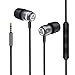 LUDOS Clamor Wired Earbuds in Ear Headphones with Microphone, Earphones with Mic and Volume Control, New Generation Memory Foam, Reinforced Cable, Bass Compatible with iPhone, Apple, Computer, Laptopthumb 1