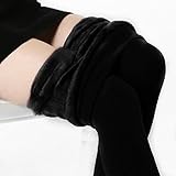 A + Plus Women Winter Super Warm Velvet Stretchy Leggings Pant