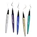 UCANBE 5pcs/set Glitter Diamond Eyeliner Makeup Pencil,Waterproof Shimmer Metallic Sparkling Pigmented Eyeshadow Eye Liner Pen Bundle Kit
