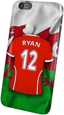 PhotoFancy - iPhone 6 / 6s Premium Case - Personalised Case with the Name Ryan - Design Football Jersey Wales