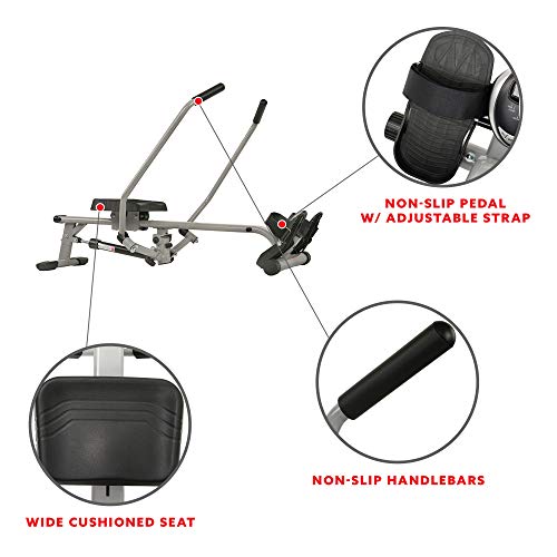 Sunny-Health-Fitness-SF-RW5639-Full-Motion-Rowing-Machine-Rower-w-350-lb-Weight-Capacity-and-LCD-Monitor