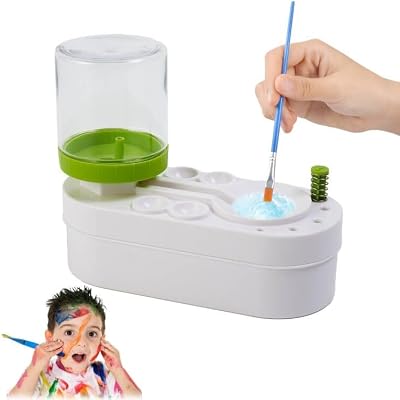 71Nmly Paint Brush Rinser Multifunctional Cleaner with 250ml Water Bottle