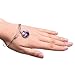 Silver February Jewelry Bangle Bracelet-Stainless Steel Adjustable Amethyst Charm Birthstone Bracelets Birthday Gifts for Women