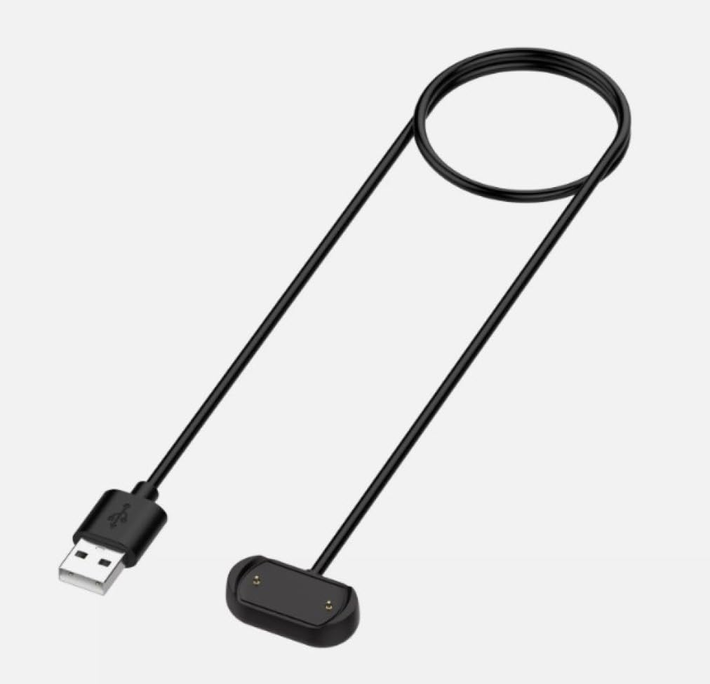 Panda Bobo Charger Compatible with Amazfit GTR 4, GTR 4 Pro, GTR 3, GTR 3 Pro, GTS 3, GTS 4, T-Rex 2, USB 2 Pins 18.5mm 0.73inch Charging Cable 1m/3.3ft