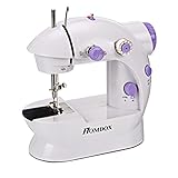 Homdox Sewing Machine perfect for a wide range of sewing and quilting projects Combo Mini 2-Speed Double Thread White