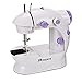 Homdox Sewing Machine perfect for a wide range of sewing and quilting projects Combo Mini 2-Speed Double Thread White
