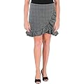 Aqua Womens Plaid Ruffle Mini Skirt