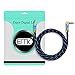 EMK 90 Degree Right Angle Aux Cable - [24K Gold-Plated,Sound Quality] Audio Stereo Male to Male Cable for Laptop, Tablets, MP3 Players,Car/Home Aux Stereo, Speaker or More(4FT/1.2M)