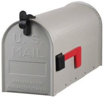 Mailbox Solar Group gray Rural Steel New Gibraltar Standard Mount Post Heavy Size Duty Elite Wall gray Galvanized Jumbo T1