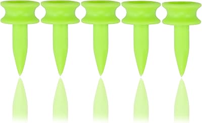 Zivisk Golf Tees Plastic 25MM 100 Count Green 1 inch Tee