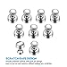 12PCS Refrigerator Magnets Magnetic Push Pins Nickel Plated Fridge Magnets Kitchen Calendar Whiteboard Office Push Pin Magnets