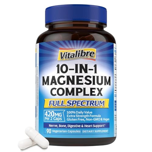 Vitalibre Magnesium Supplement Capsules
