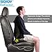 Sojoy Gel Seat Cushion for Office Chair Memory Foam Seat Pillow for Back Pain Relief,Gel Cushion for Office Chiar,Car,Home (18 x 14 x 3 inches)