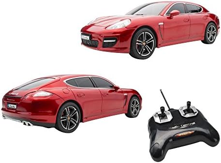 Showcase Select Red Radio Control R/C Porsche Panamera Models Car Vehicle Hobby Full Function Electric 1:24 Scale Ready to Run RTR 27MHz