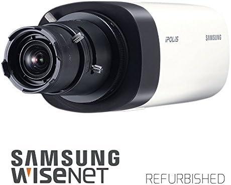 Samsung SNB-7004 Security PoE Box Camera - IP Network, 3MP, 1080p HD, Day/NIght, Bi-Direction Audio, DC Auto Iris Surveillance (Manufacturer Refurbished)