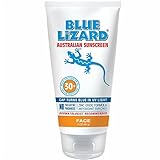 Blue Lizard Face Mineral-Based Sunscreen with Hydrating Hyaluronic Acid SPF 30+ UVA/UVB Protection, 3 oz. Two Pack