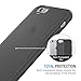 iPhone 6 case, Maxboost [HyperPro Series] Premium Shock-Absorbing TPU Cases Durable Bumper Cover Frame, Matte Soft Anti-Scratch Finish Work with iPhone 6 (2014) - Transparent Clear Black