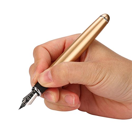 JinHao X750 Fountain Pen Matte Frosted Deluxe Black Extra Fine Nib (J)