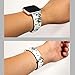 bayite Leather Bands Compatible Fitbit Versa/Versa 2, Slim Wristband Replacement Accessories Fitness Classic Straps Women, White/Gray Flower