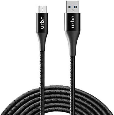 URBN Micro USB 3 Amp Fast Charging Data and Sync Cable Extra Tough Quick Charge 18W Compatible (4 Feet) 1.2M – Black URBN Micro USB 3 Amp Fast Charging Data and Sync Cable Extra Tough Quick Charge 18W Compatible (4 Feet) 1.2M – Black