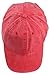 DALIX Mens Pigment Dyed Washed Cotton Cap - Adjustable Hat 6 Panel Unstructured (Heavy Washed Red)