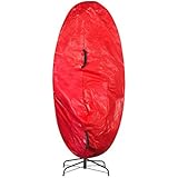 Elf Stor Premium Christmas Tree Cover Holiday Red Large Size for For 7.5 Ft Tree