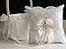 Alex Emotions Ivory Flower Girl Basket and Ring Bearer Pillow Set - Ivory Wedding Basket Pillow Set, Lace Ring Pillow, Lace Ring Holder, Lace Ring Pillow