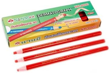 Nanmee Dermatograph 12 Red Pencils/box