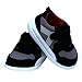 Kuner Baby Boys and Girls Cotton Rubber Sloe Outdoor Sneaker First Walkers Shoes (12.5cm(6-12months), Black)
