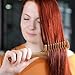 Hair Comb - 8.6 inch Wide Tooth Woodden Comb for Thick, Curly Hair by Savina - Reduces Breakage & Split Ends - Detangling Comb for Women, Men and Kids