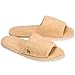 Nicely Neat 6-Pack Open Toe Coral Fleece Home, Spa, Guest and Travel Slippers - Medium (Woodland)