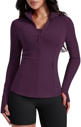 Amazon.com: NewestNova Women's Yoga Jacket, Slim Fit Lightweight