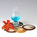 Set of 4 Brown Brazilian Agate Coasters with Rubber Bumpers (Quality 1) 3 Inches to 3.5 Inches