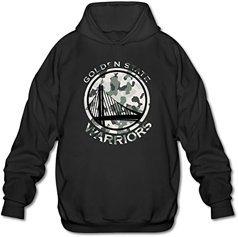 JaHa Men's Golden State Warrior Court Warrior Hoodie Black