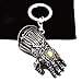 VNFLY Nidavellir Infinity Gauntlet Keychain Avengers Thanos Glove Keychain Key Ring (Silver)