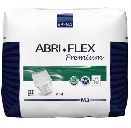 Absorbent Underwear, Abri-Flex Adult Pull On Medium Disposable Moderate Absorbency Absorbent Underwear for Men and Women (14 Pack/BG)
