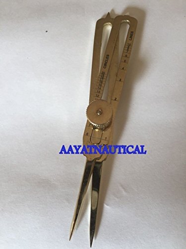 Solid Brass Divider Drafting Proportional Tool 6" Navigational Compass Caliper