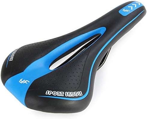 Kingsbot Bike Saddle,   Professional  Mountain Bike Seat  Road MTB Gel Comfort Bicycle Seat Cycling Seat (Black/Blue)