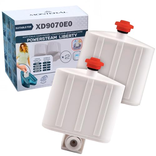 MONTERAL XD9070E0 for Rowenta Liberty Powersteam Anti-Limescale Cartridge Set 2 Suitable for Tefal for Heat Iron Steam with Boiler
