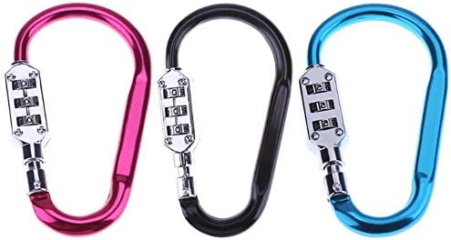 Amazing Metal Handy Helmet Lock Combination Code Number Lock Padlock Luggage Lock Outdoor Climbing Gear 3 Digit Code Lock Carabiners