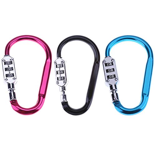 Amazing Metal Handy Helmet Lock Combination Code Number Lock Padlock Luggage Lock Outdoor Climbing Gear 3 Digit Code Lock Carabiners